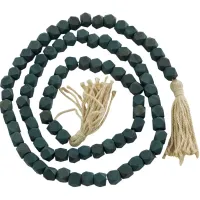 Collected Culture Green Wood Beads