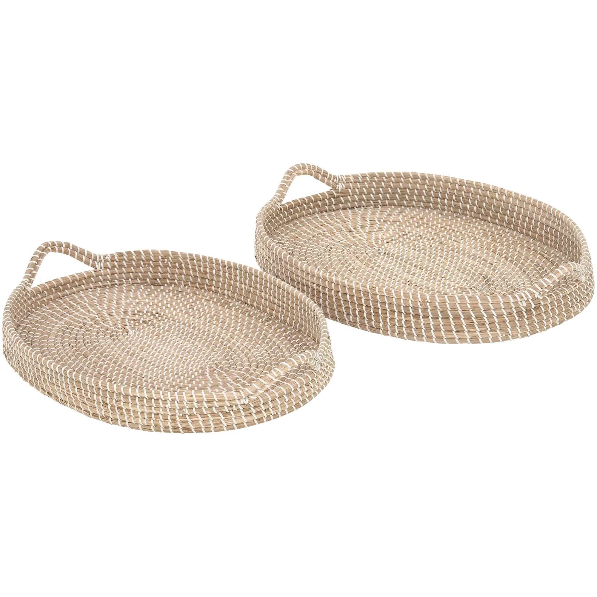 Uma Enterprises | Copper Ranch Set of 2 Trays | Seagrass