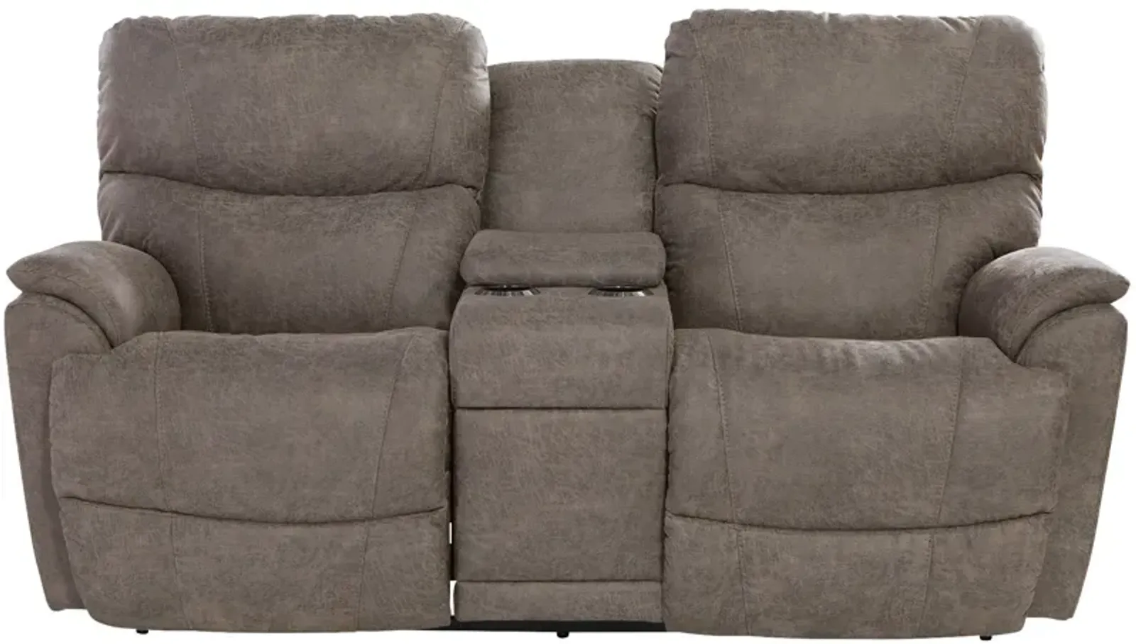 Trouper Reclining Console Loveseat