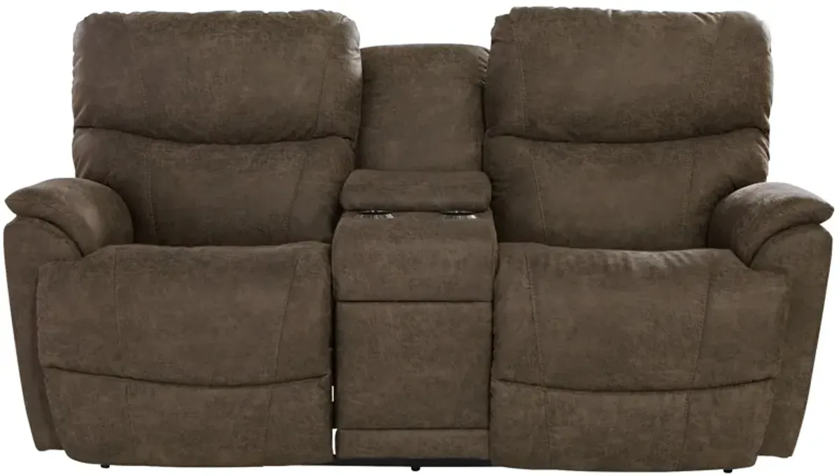 La-Z-Boy Trouper Reclining Console Loveseat