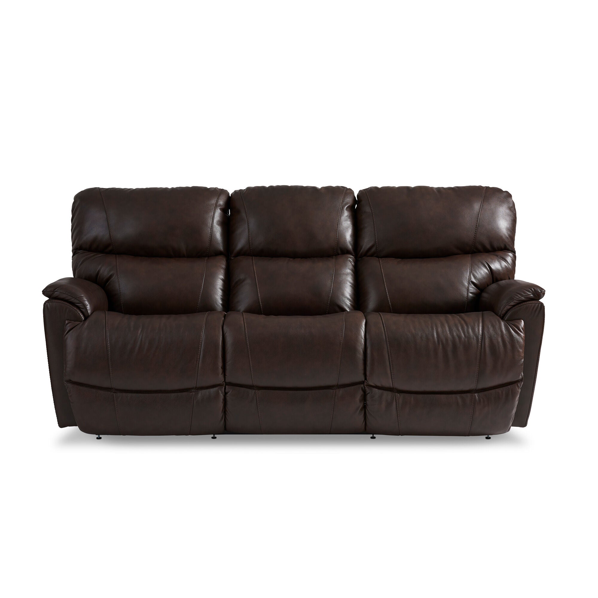 La-Z-Boy | Trouper Leather Reclining Sofa | Walnut