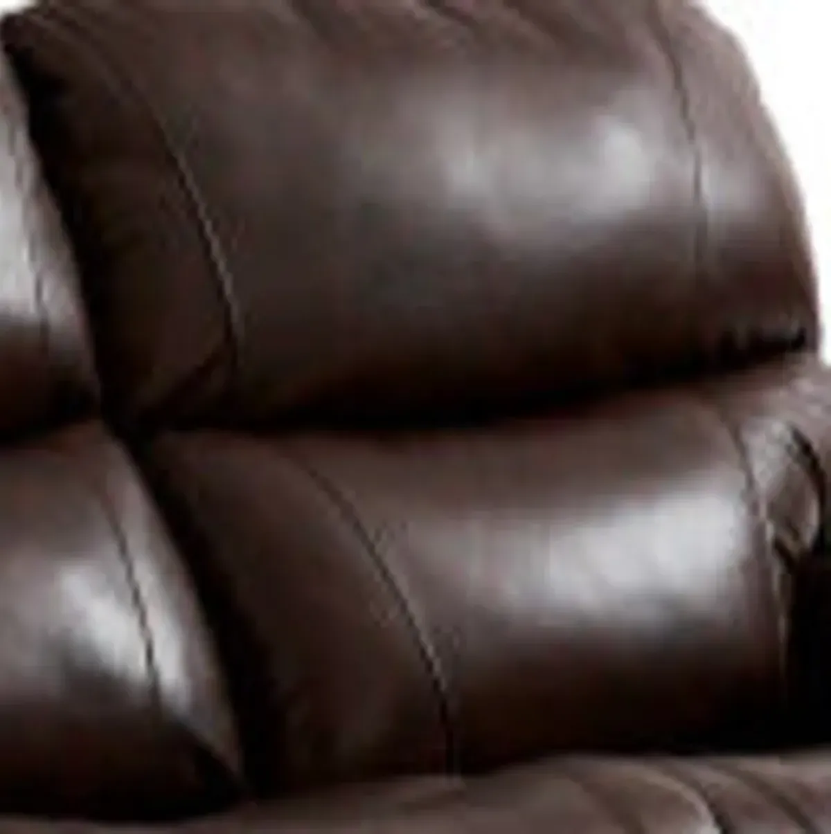 La-Z-Boy | Trouper Leather Tri-Power Reclining Sofa | Walnut