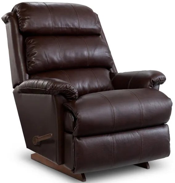 Astor Chestnut Leather Rocker Recliner Chair