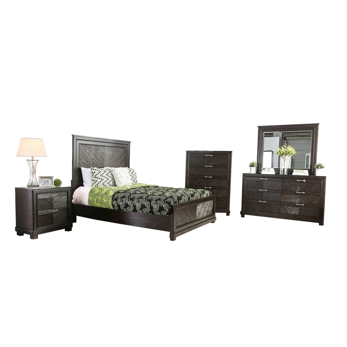 | Queen Argyros 4 Piece Room Group | Espresso