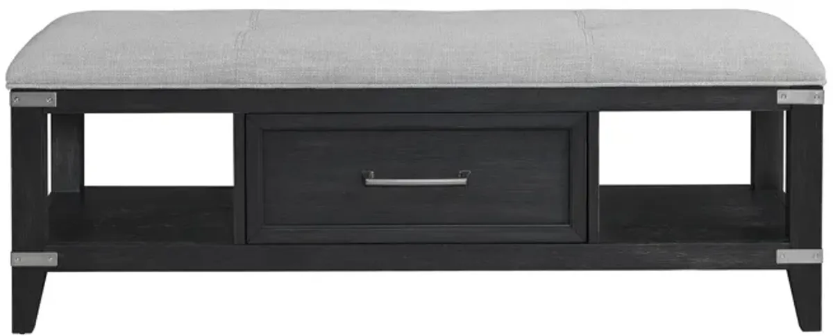 | Laguna Storage Bench | Weathered Steel