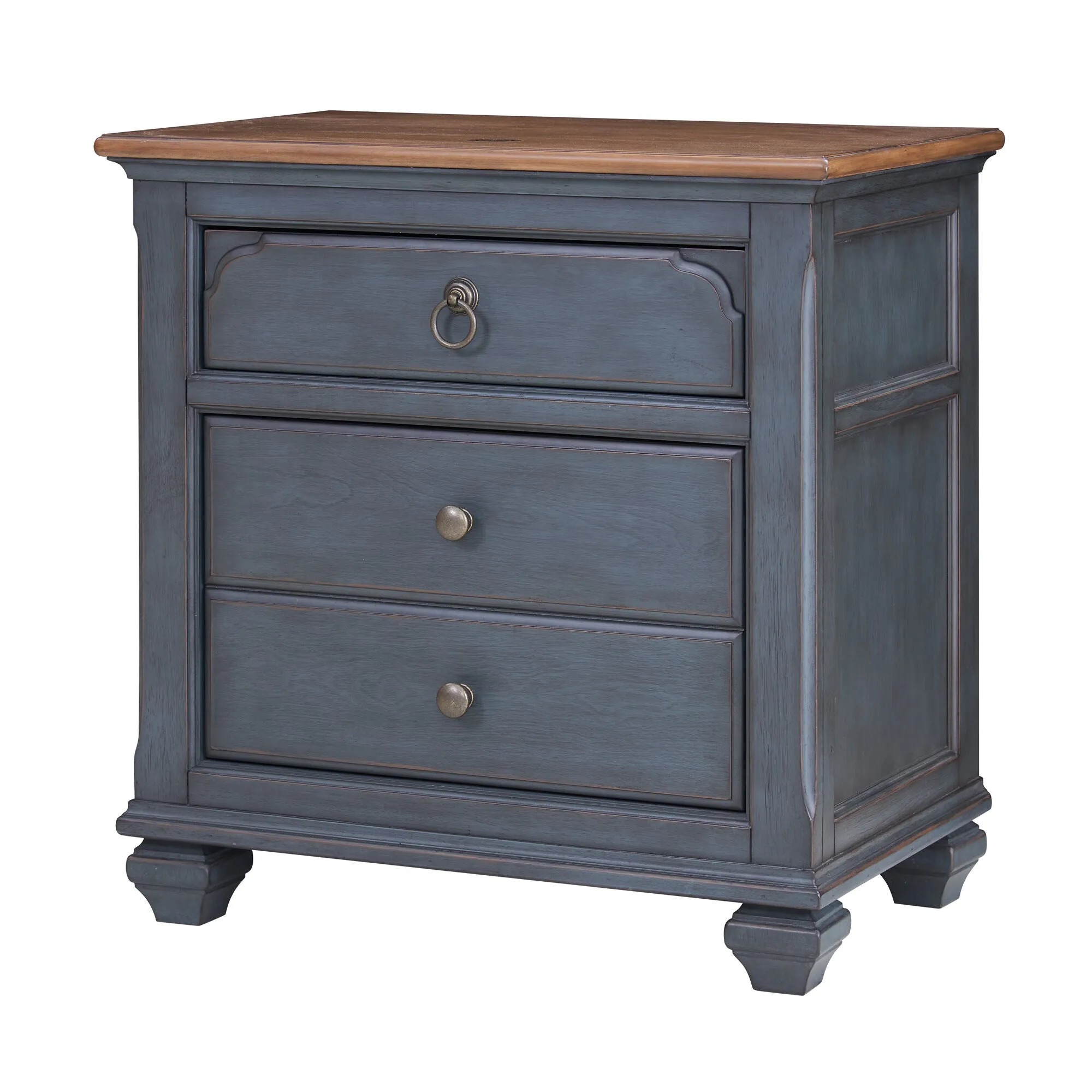 Legends Furniture | Americana Nightstand | Corduroy Blue