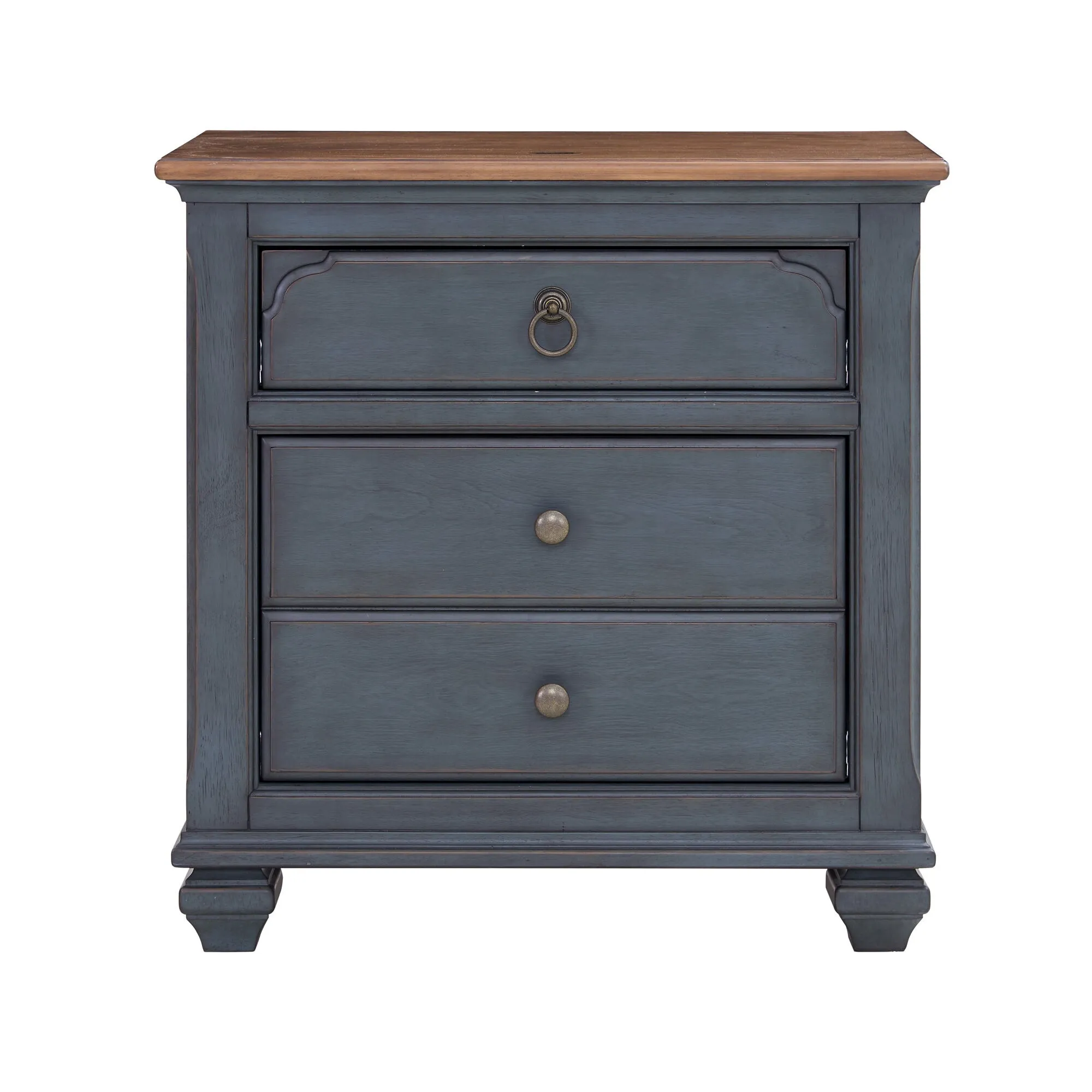 Legends Furniture | Americana Nightstand | Corduroy Blue