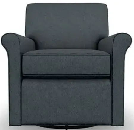 Gemily Dark Slate Swivel Glider Chair