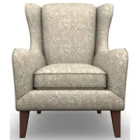 Lorette Natural Wingback Accent Chair