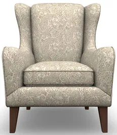 Lorette Natural Wingback Accent Chair