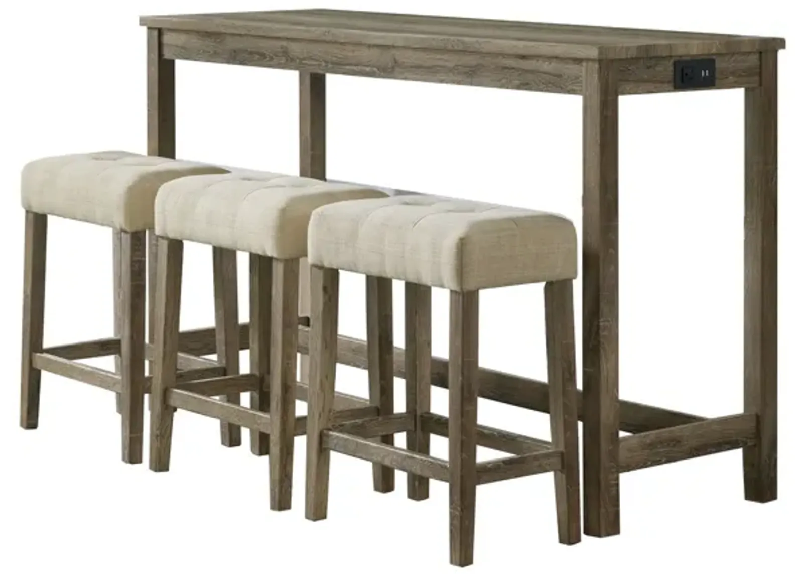 | Oak Lawn 4 Piece Bar Set | Natural