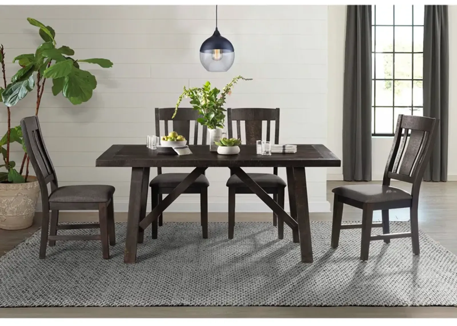 | Cash 5 Piece Dining Set | Dark Gray