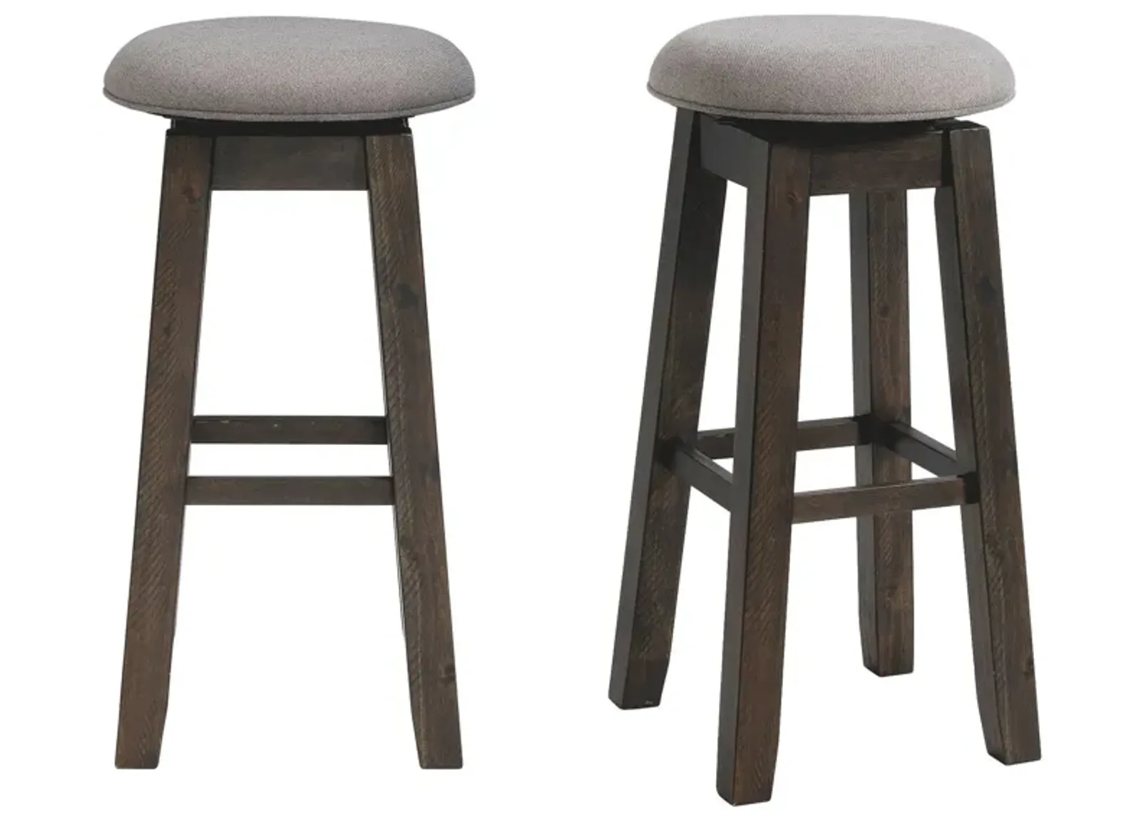 | Morrison Backless Swivel Bar Stool | Smokey Walnut