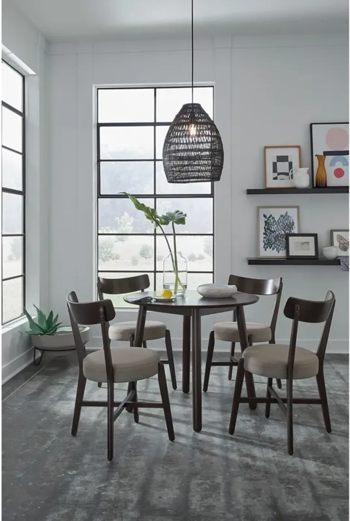 Hopper 5 Piece Round Dining Set