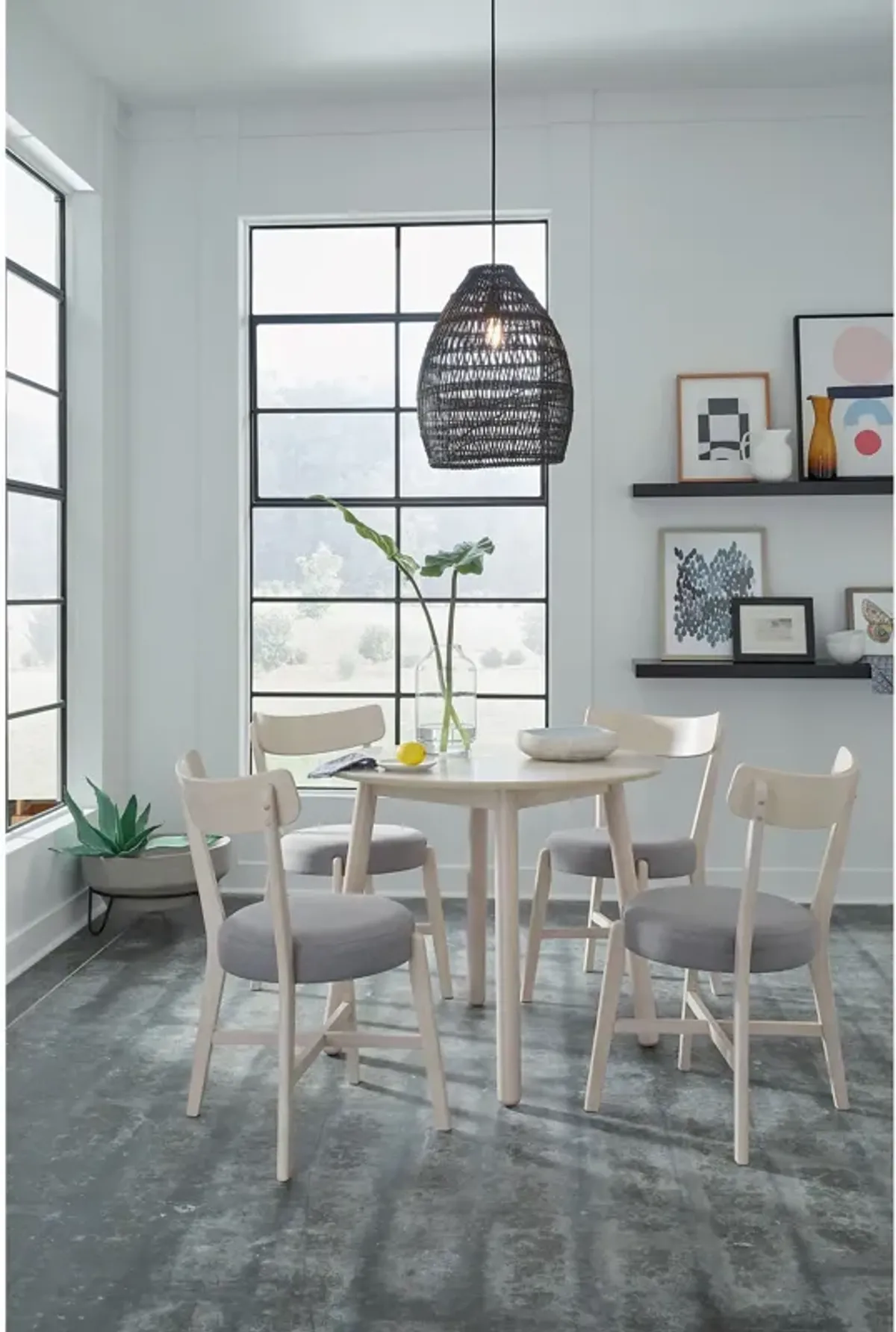 Hopper 5 Piece Round Dining Set