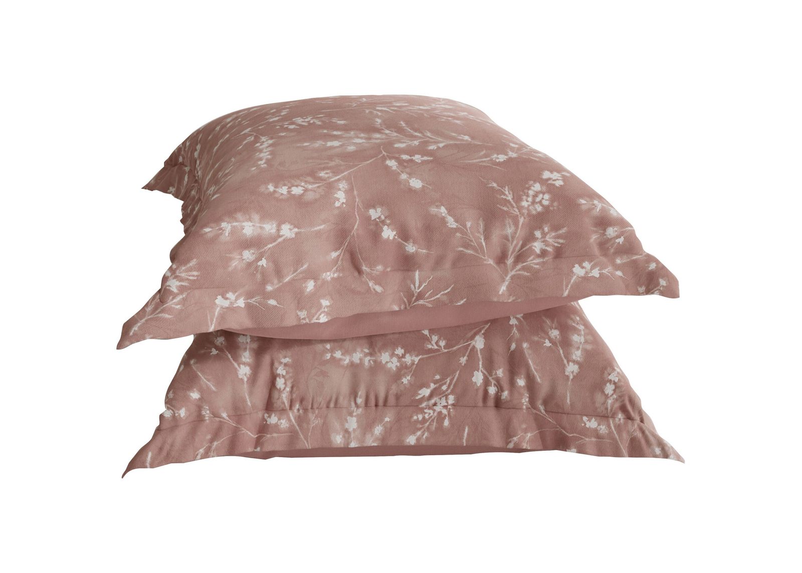 | Flower Press Tencel Euro Pillow Shams | Oatmeal