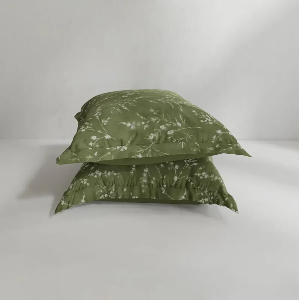 Flower Press Tencel Euro Pillow Shams