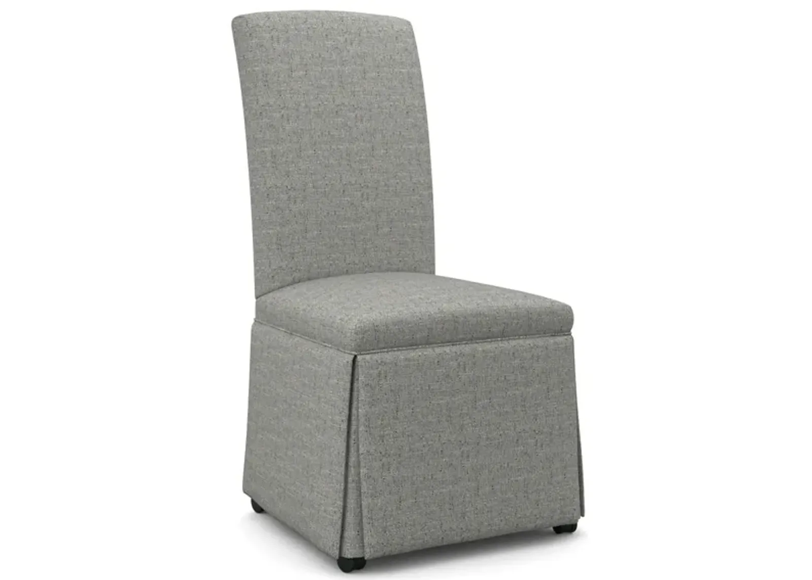 | Hazel Skirted Caster Side Chair | Light Gray