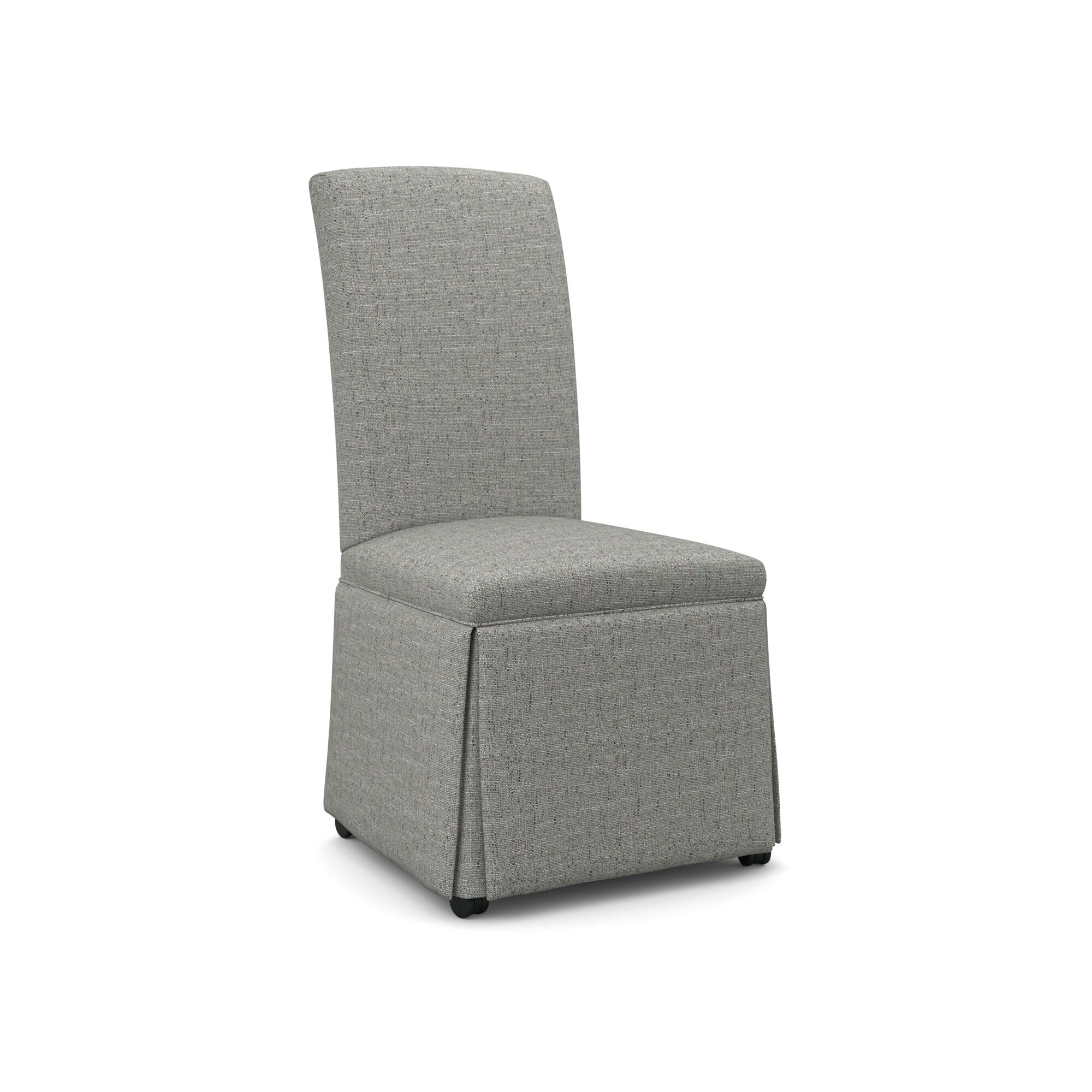 Best Home Furnishings | Hazel Skirted Caster Side Chair | Light Gray