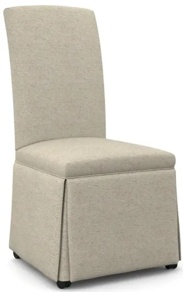 Best Home Furnishings Hazel Skirted Caster Side Chair