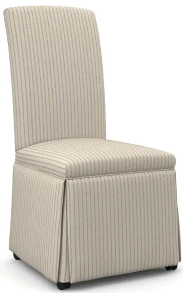 Best Home Furnishings Hazel Skirted Caster Side Chair