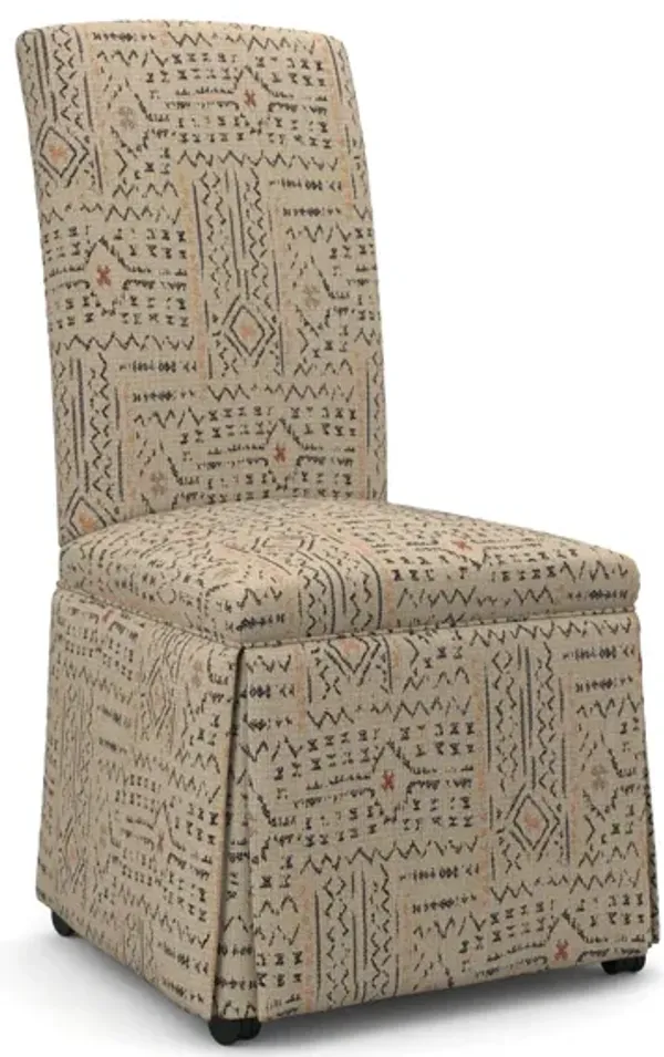 Best Home Furnishings Hazel Skirted Caster Side Chair