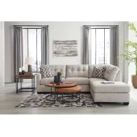 Mahoney Pebble Right Chaise Sectional Sofa