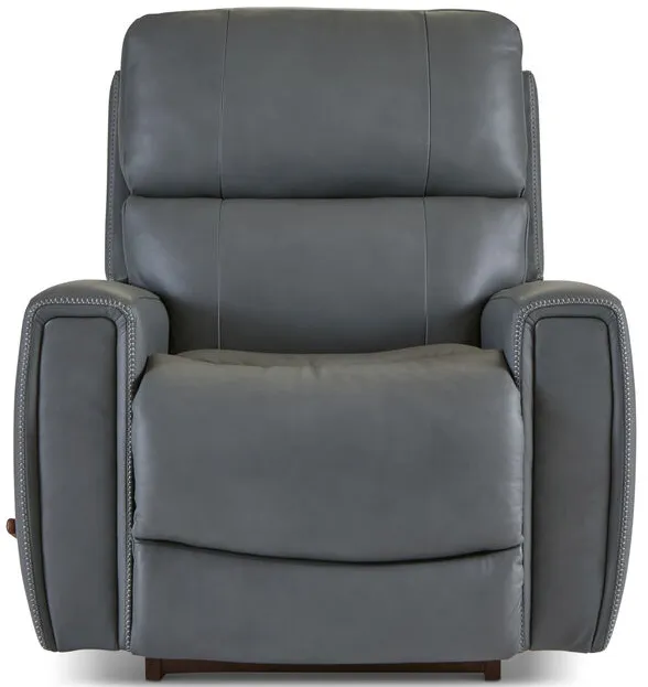 Apollo Blue Leather Rocker Recliner Chair
