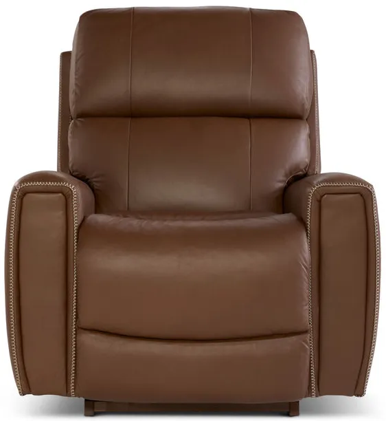 Apollo Caramel Leather Rocker Recliner Chair