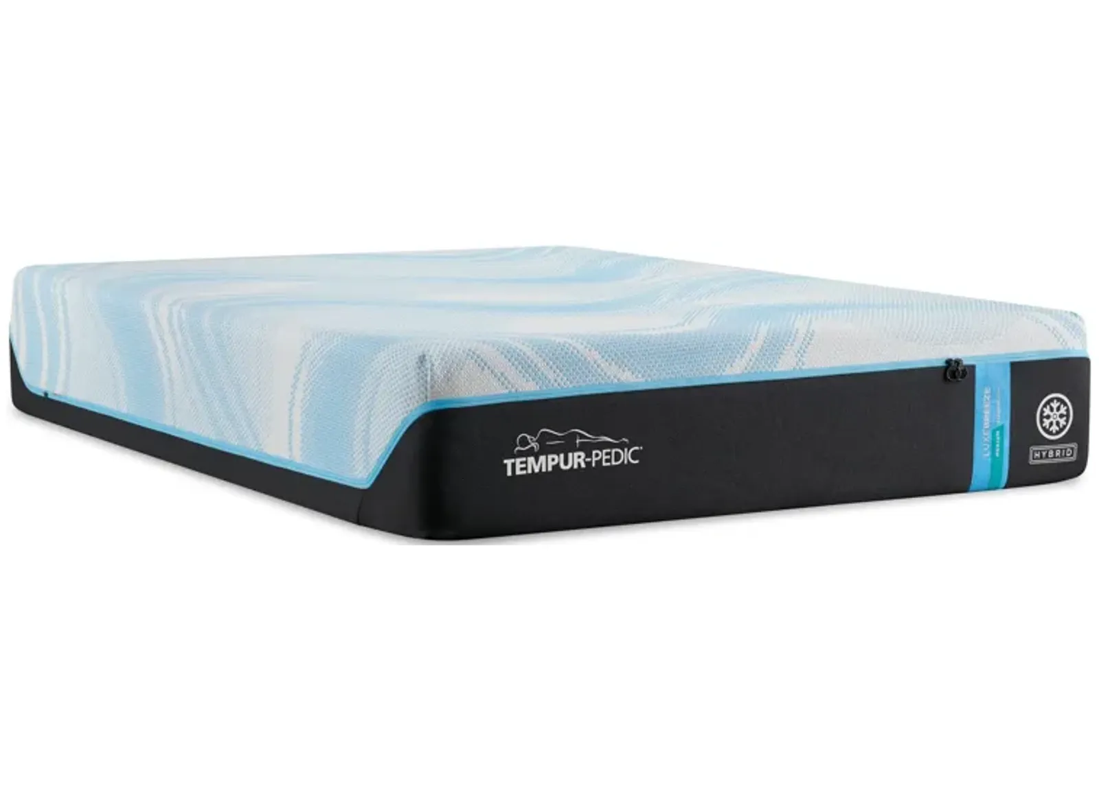 Tempur-Pedic | Queen TEMPUR-Luxe Breeze 2 Medium Hybrid Mattress | Black