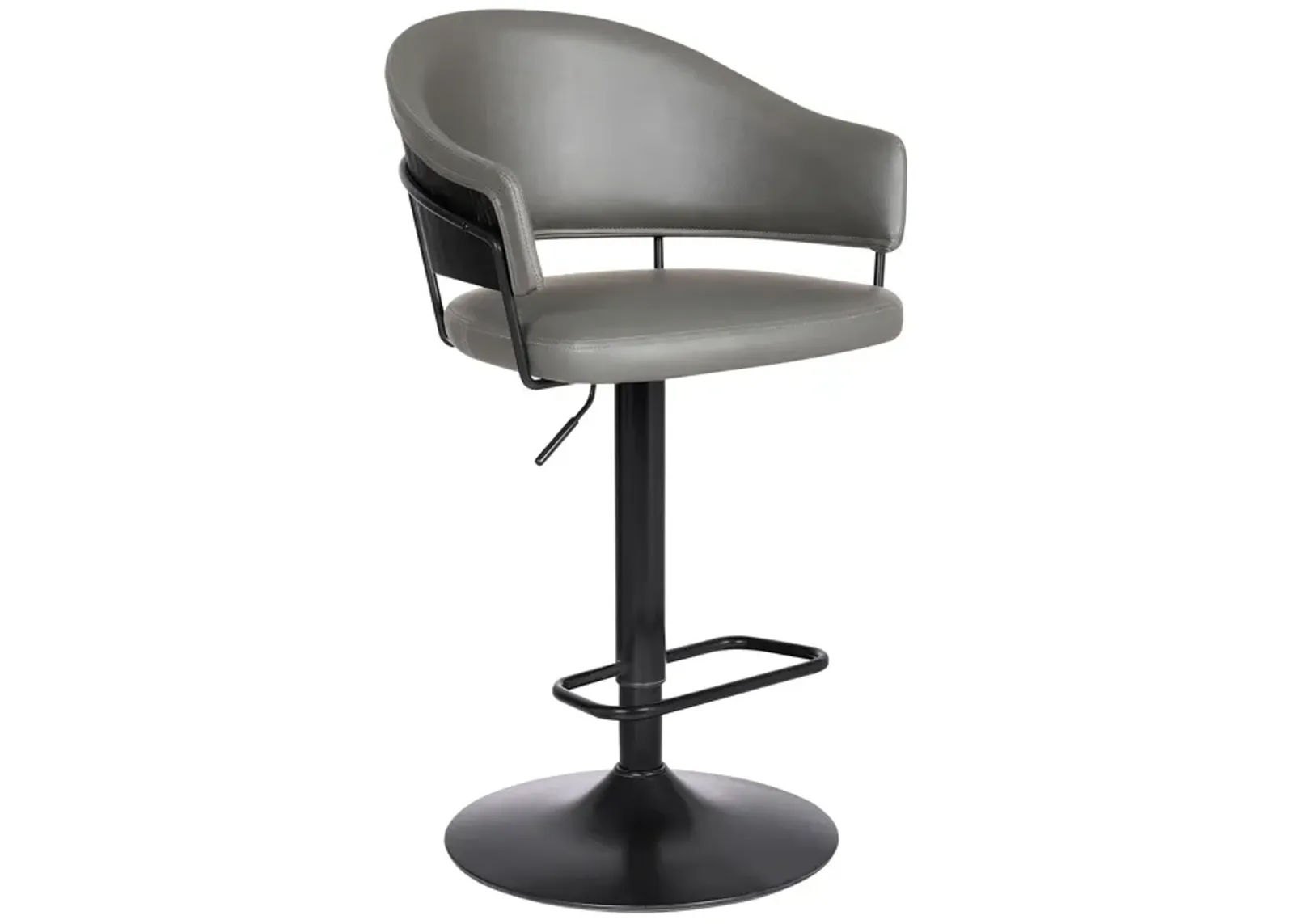 | Brody Adjustable Height Swivel Bar Stool | Gray