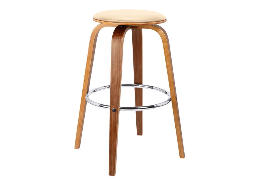 Armen Living | Harbor Swivel Counter Stool | Cream