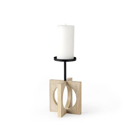 Cambie Light Brown Small Candleholder