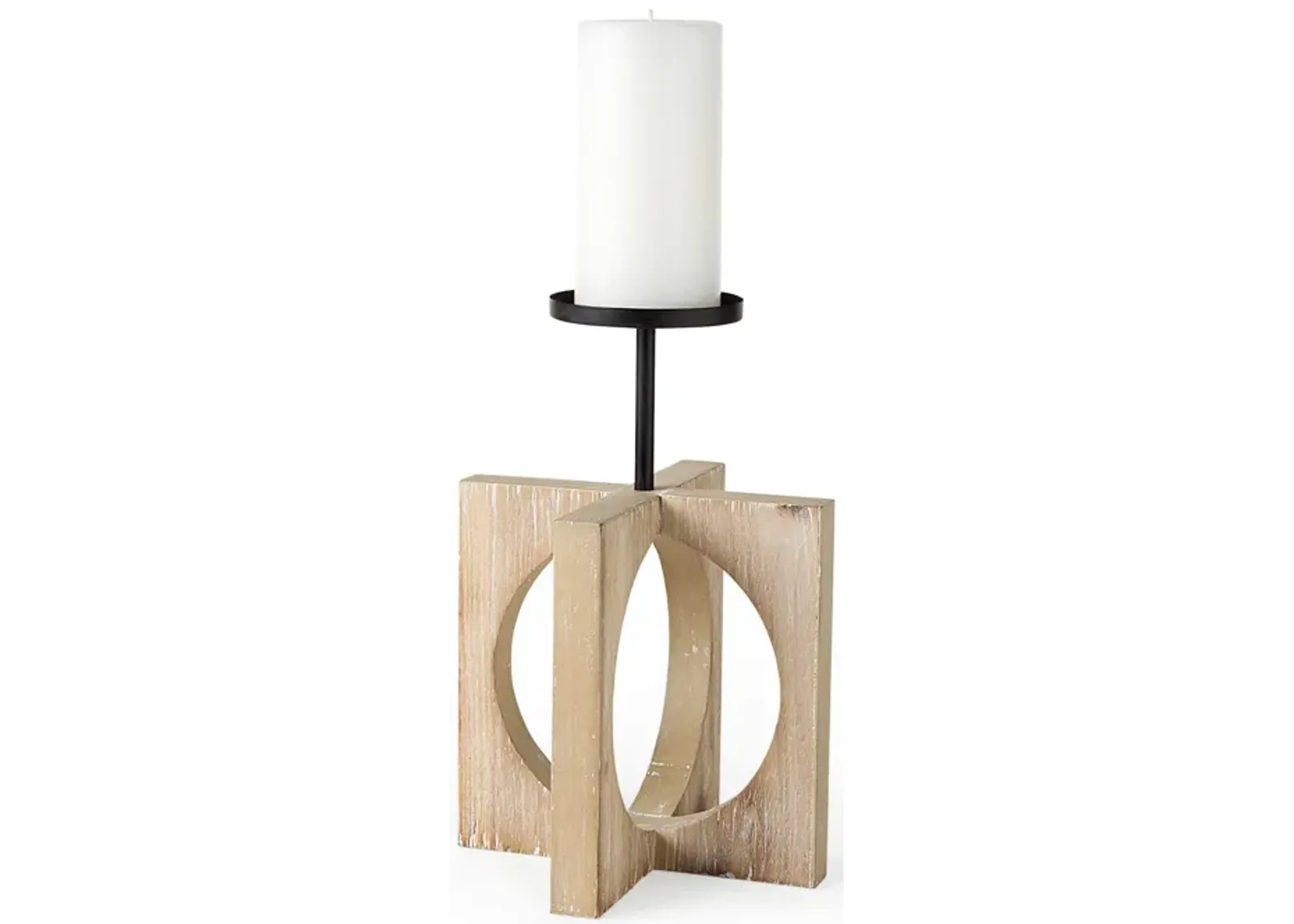 | Cambie Large Candleholder | Light Brown