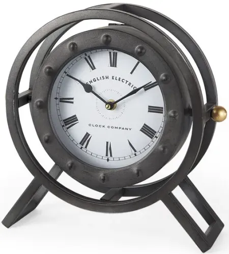 Gaston Gray Table Clock