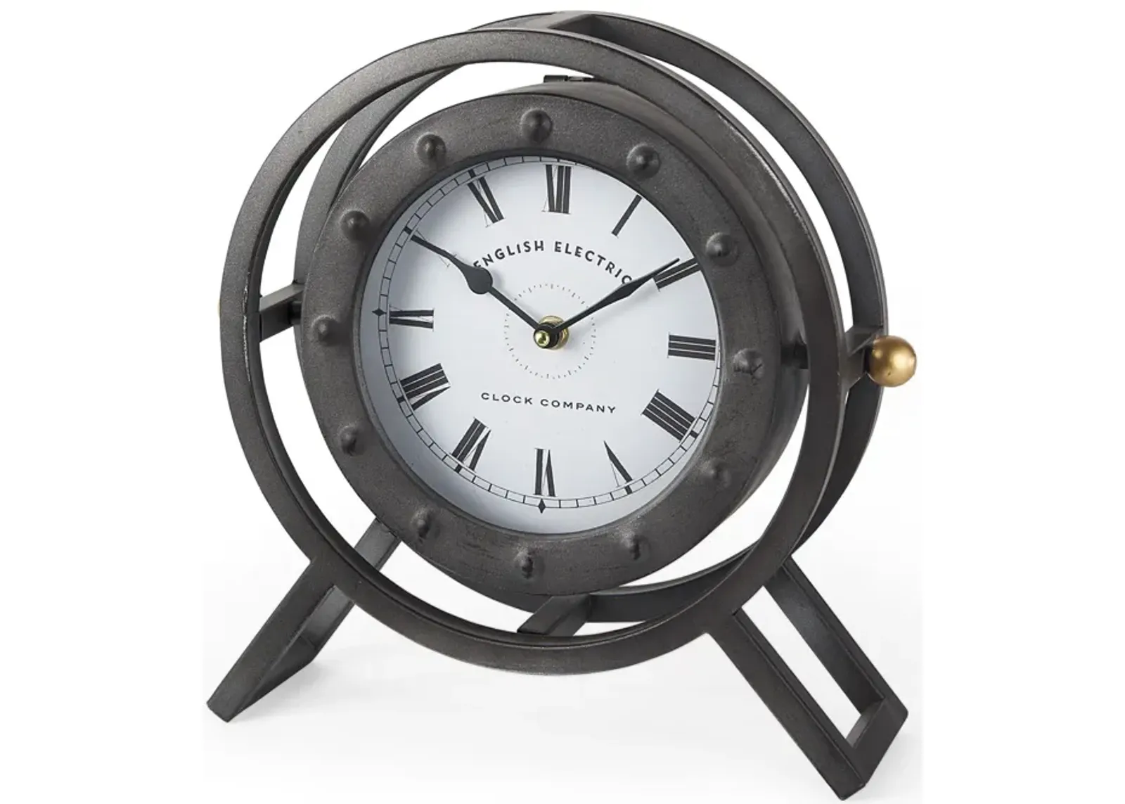 | Gaston Table Clock | Gray