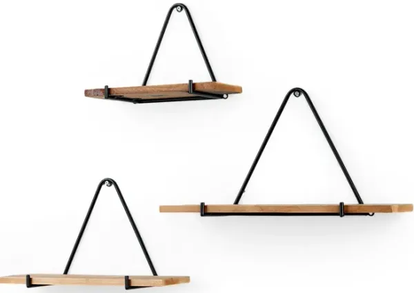 Mercana Furniture & Decor Khufu Set of 3 Hanging Shelves