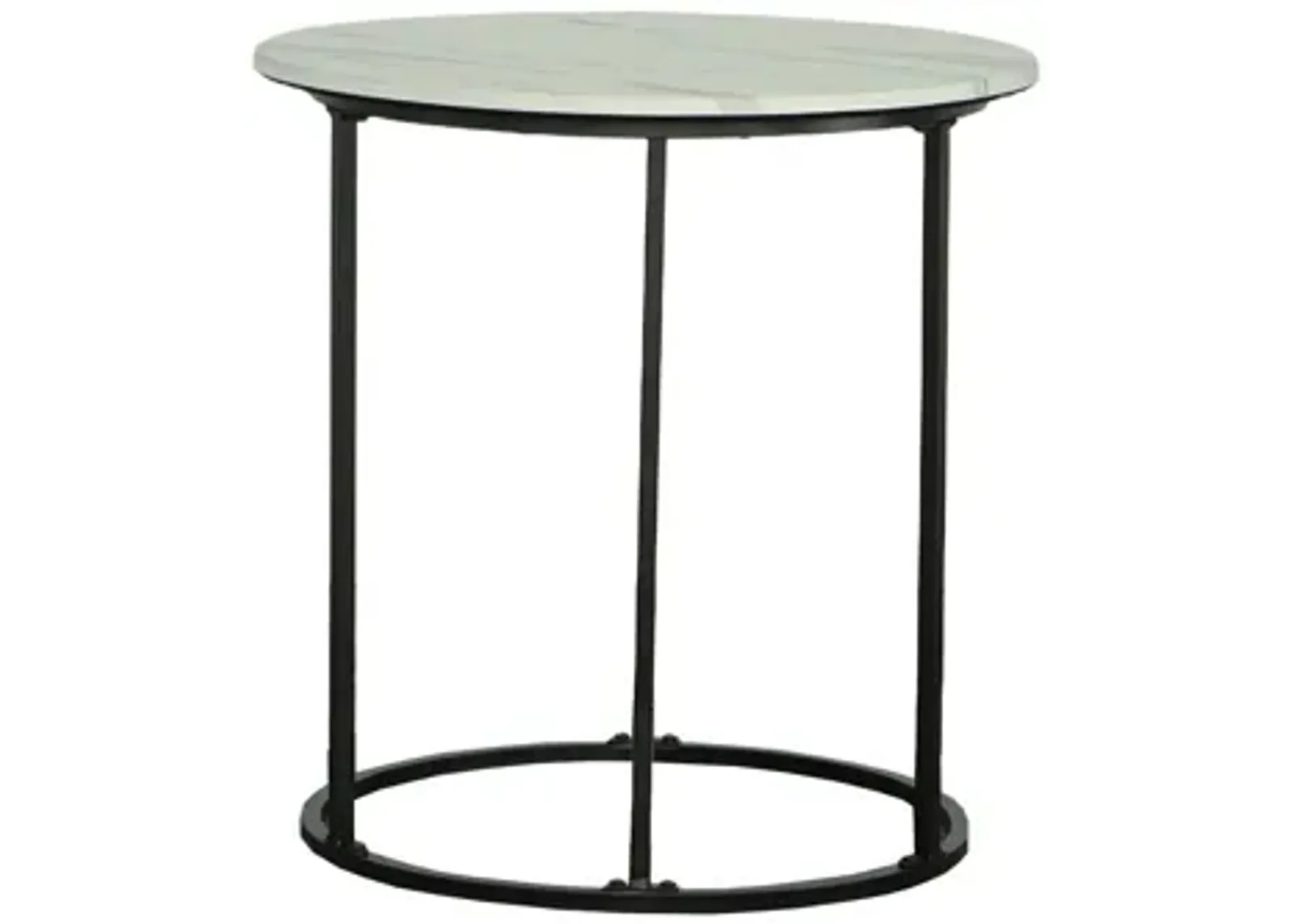 | Domini End Table | Alabaster