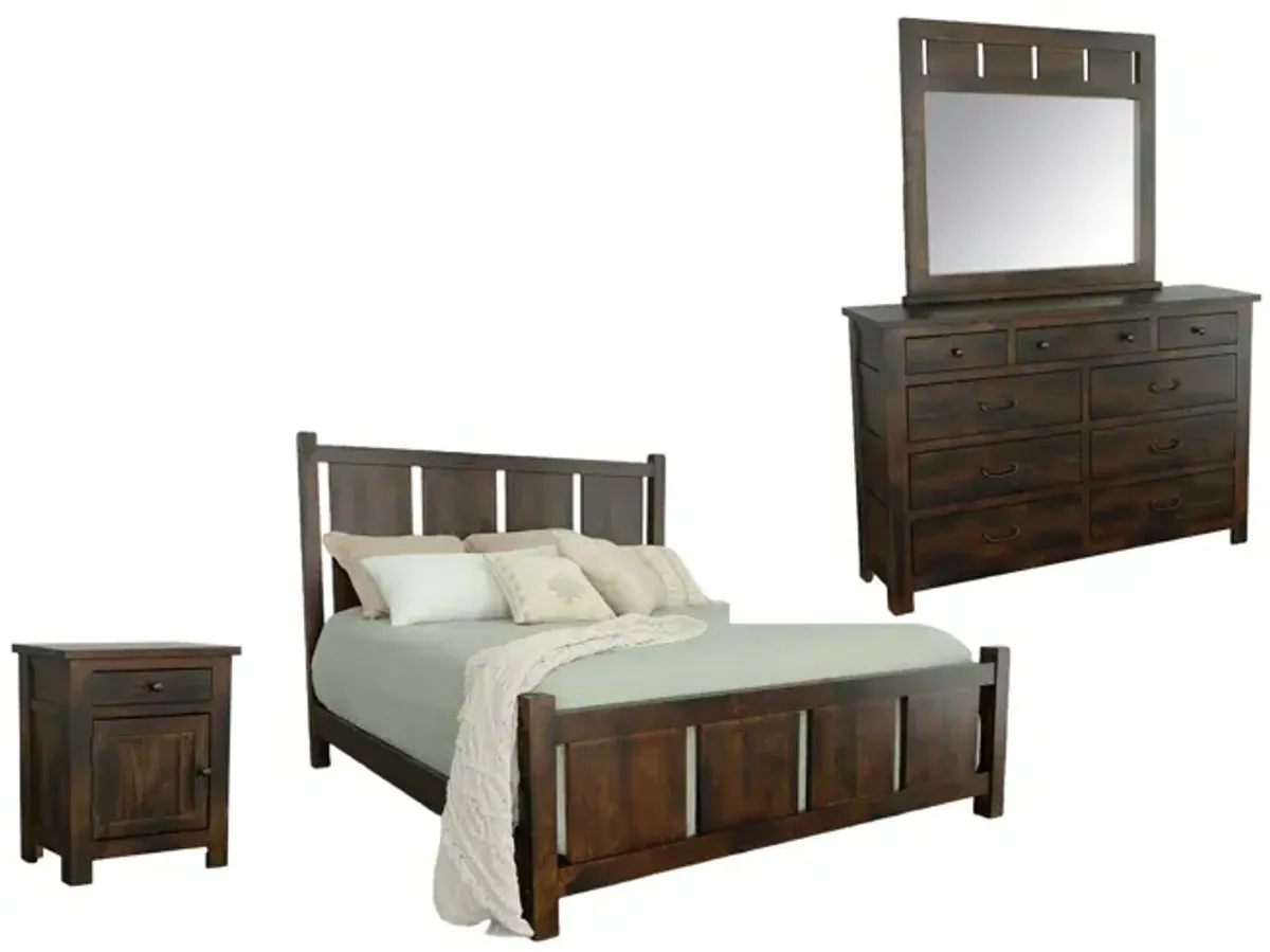 Woodbury 4 Piece Panel Room Group