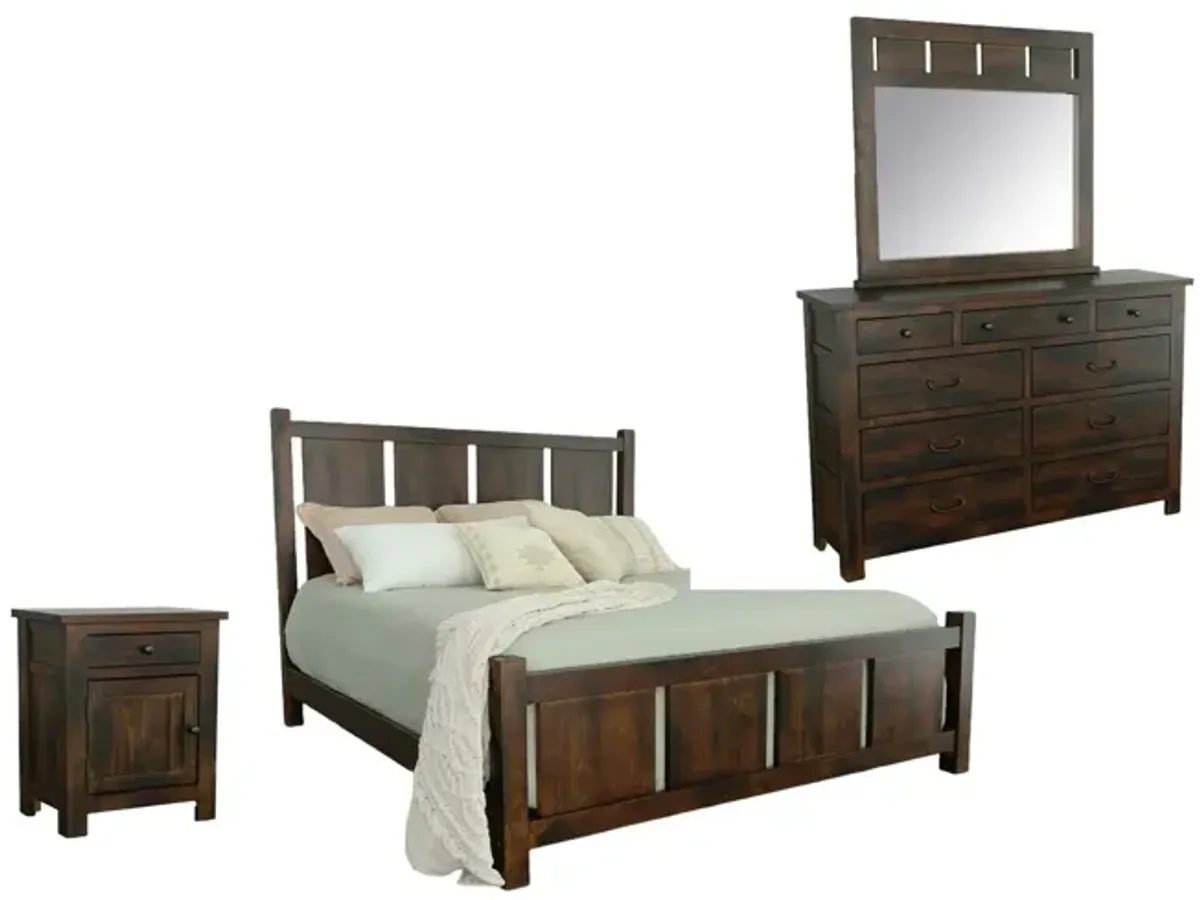 Woodbury 4 Piece Panel Room Group