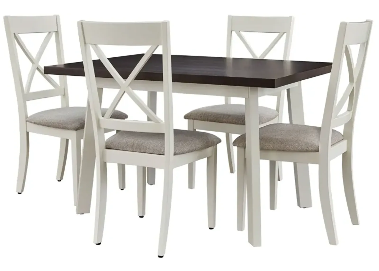 | Salt And Pepper 5 Piece Dining Set | Alabaster