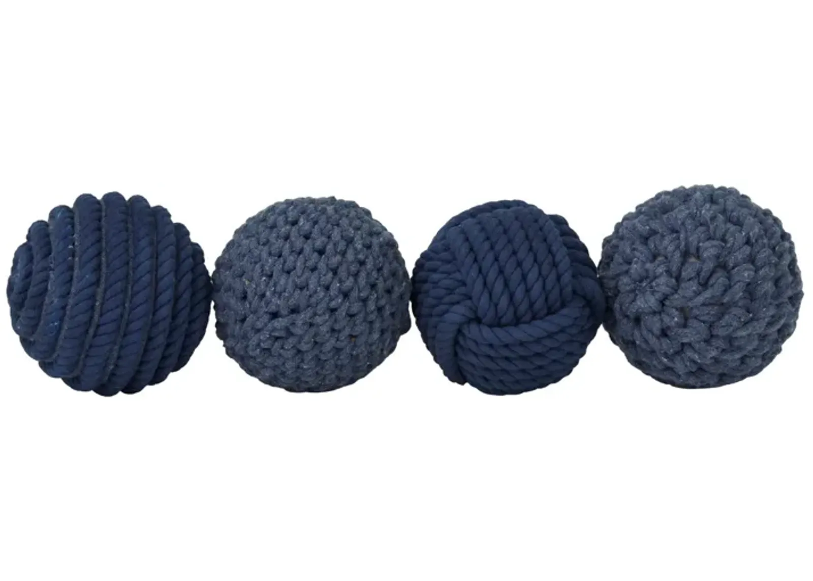 | Jute Set of 4 Blue Balls