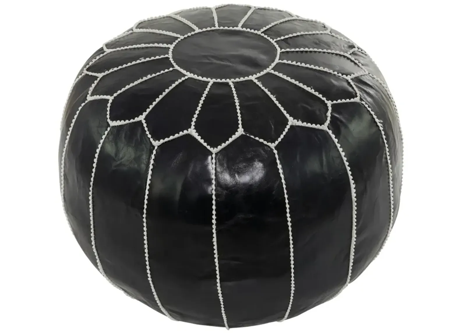 | Moroccan Pouf | Black