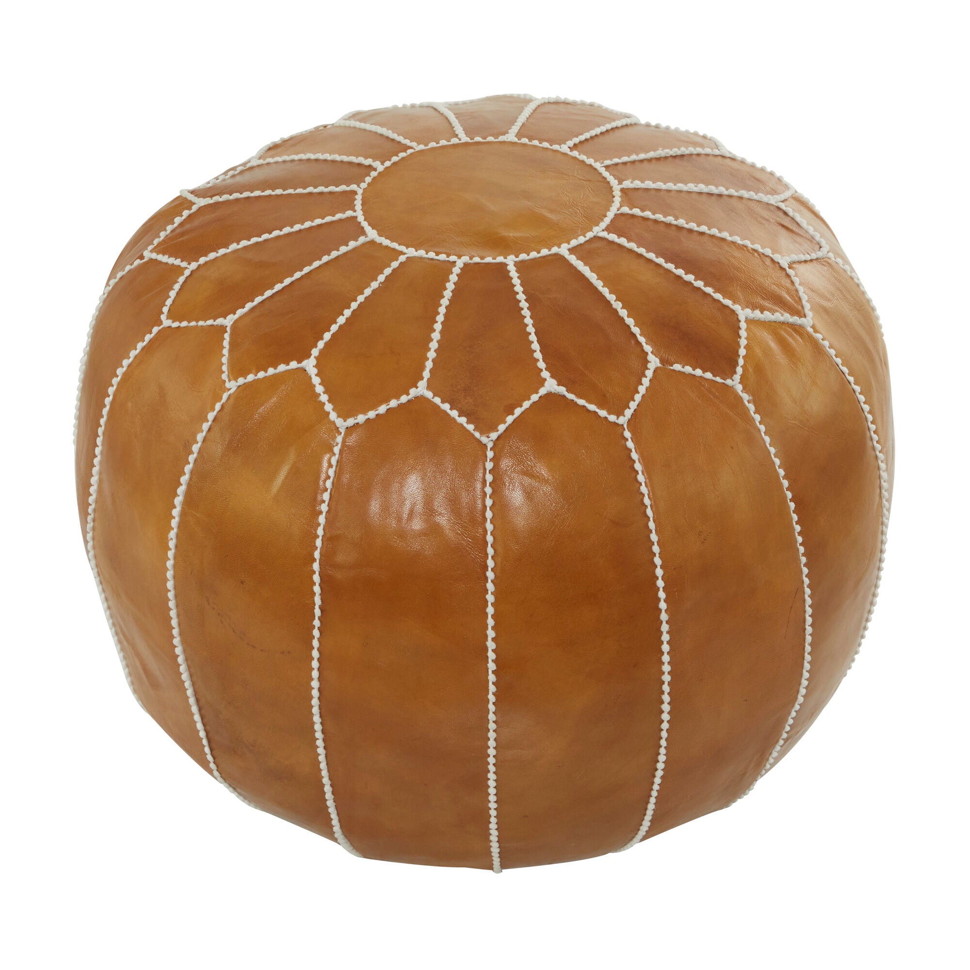 Uma Enterprises | Moroccan Pouf | Brown