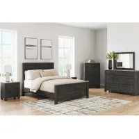 Nanforth Graphite Queen 4 Piece Panel Room Group