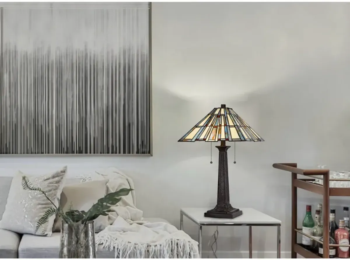 Tiffany Dark Bronze Table Lamp