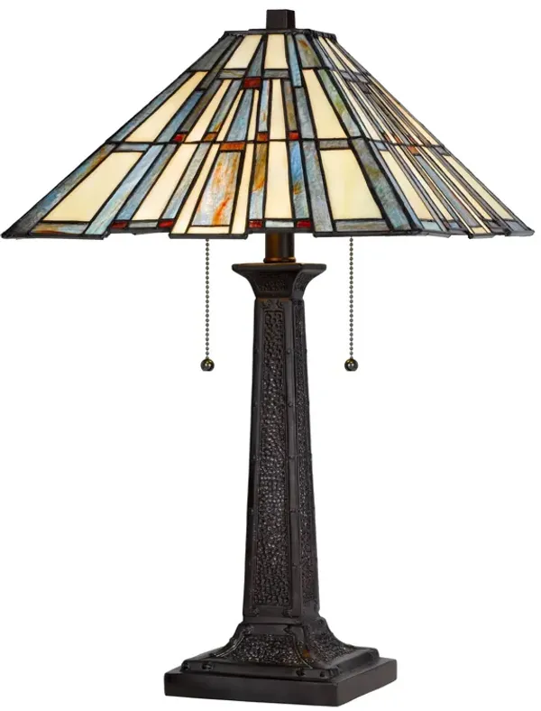 Cal Lighting Tiffany Dark Bronze Table Lamp