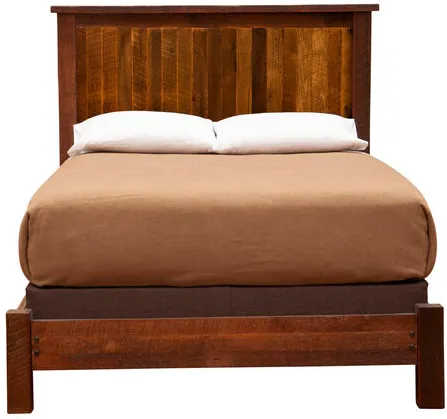 Barnwood Rustic Brown Queen Bed