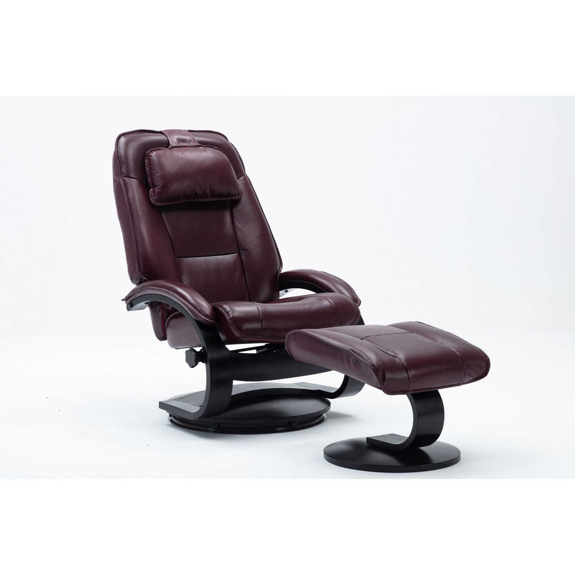 Progressive Furniture | Brampton Recliner And Ottoman | Merlot