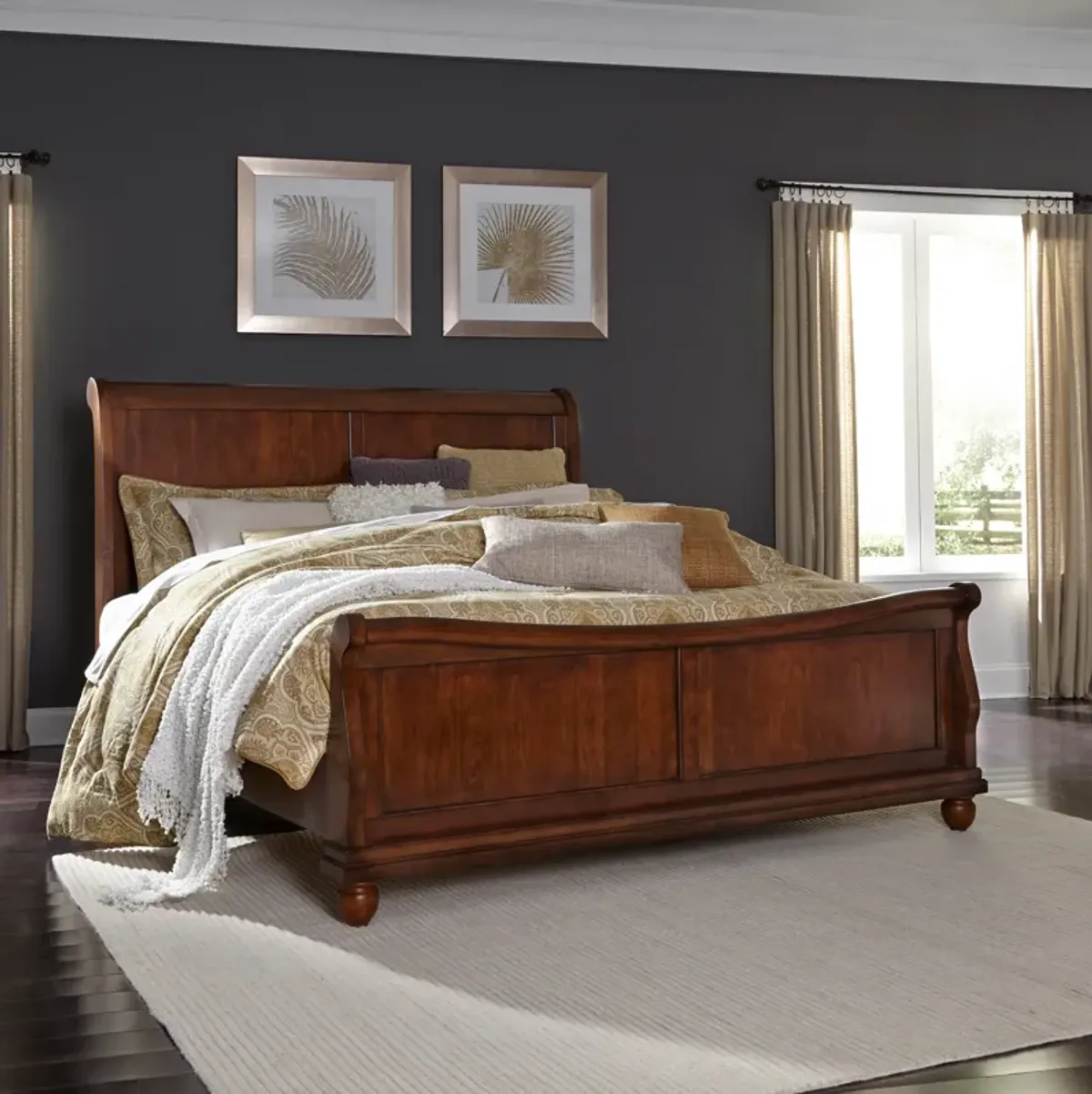 Rustic Traditions Sleigh Bed